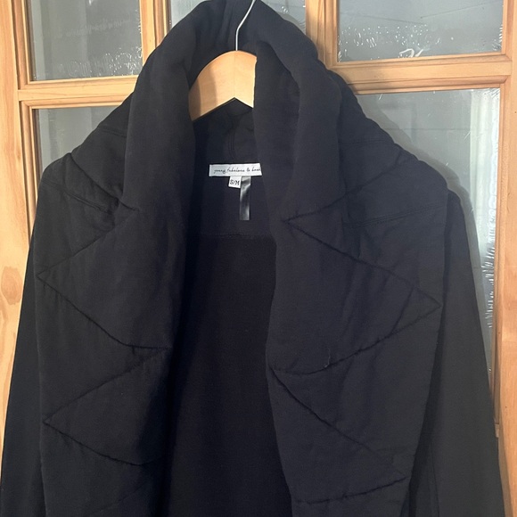 Young Fabulous & Broke YFB Quilted Shacket Sweatshirt Cardigan S/M - Picture 4 of 8